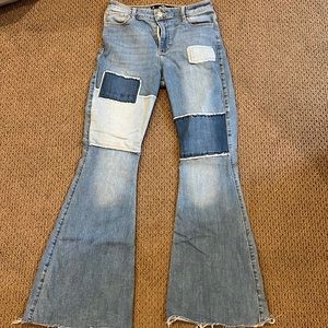 Hollister patchwork jeans